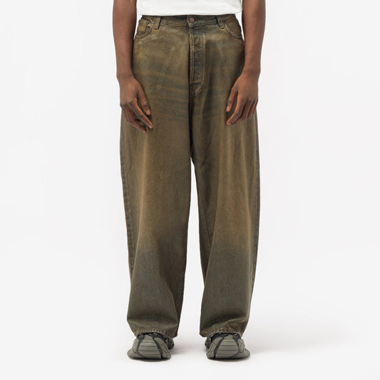 2021 Super Baggy Fit Jeans in Brown - TRSTX1 Store