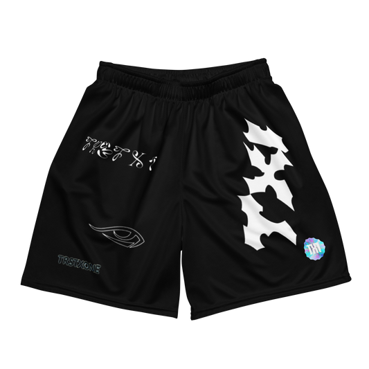 Black Unisex mesh shorts - TRSTX1 Store